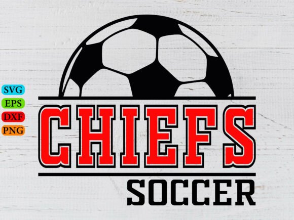 Chiefs Soccer SVG Graphics for T-Shirt Designs