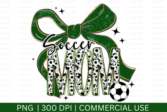 Preppy Coquette Soccer Mom PNG Graphics & T-Shirt Designs
