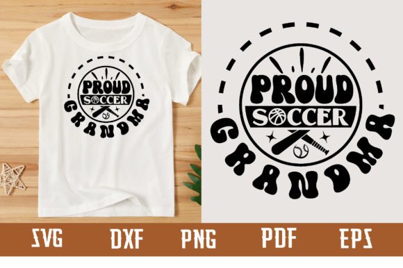 Proud Soccer Grandma Svg Design for Local Branding