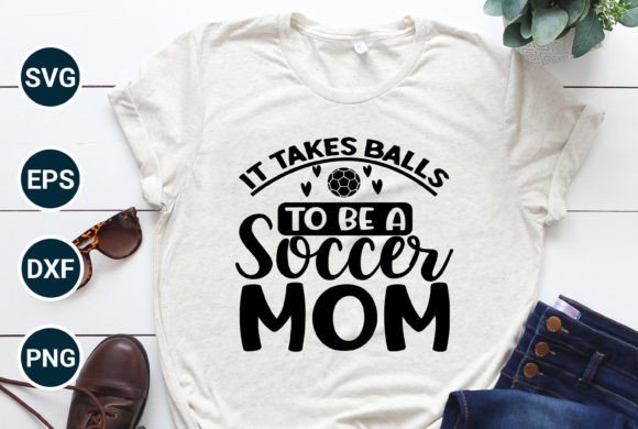 Soccer Mom Typographic T-Shirt Designs & Graphics