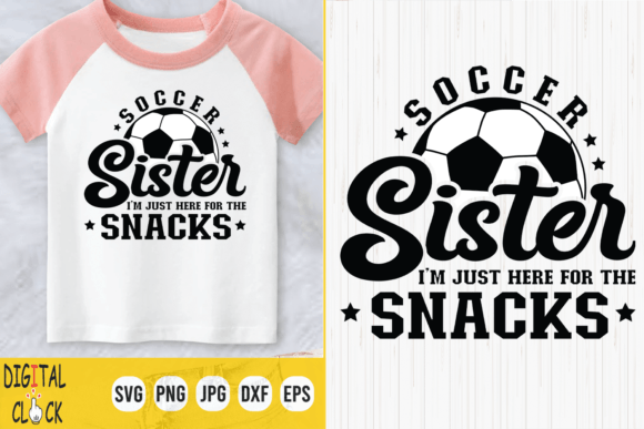 Soccer Sister SVG Graphics for T-Shirt Designs