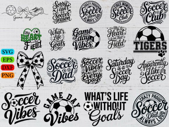 Soccer SVG Design: Team Logo Graphics for T-Shirt Designs
