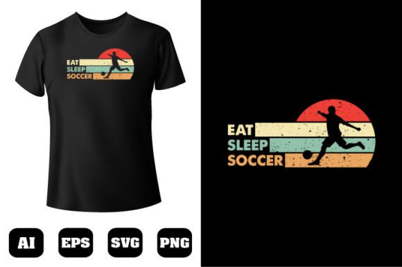 Soccer T-shirt Design 105: A Graphic Design Asset for T-Shirt Designs